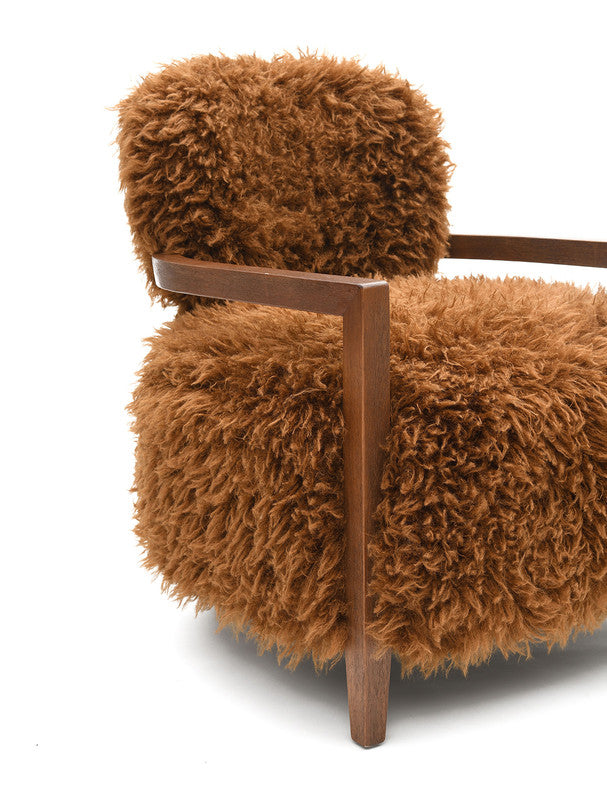 Eramo Camel Brown Accent Chair - Ornate Home