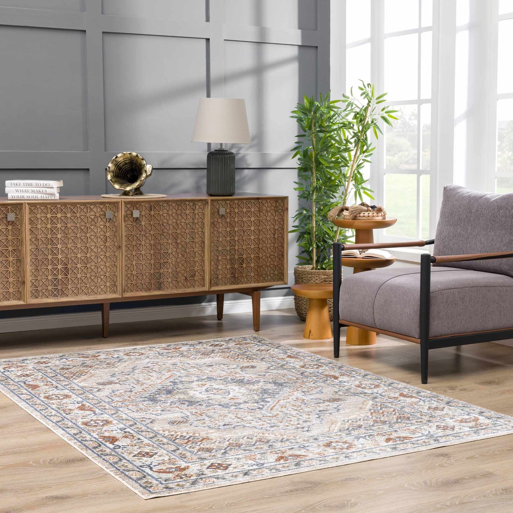 Erez Washable Area Rug - Ornate Home