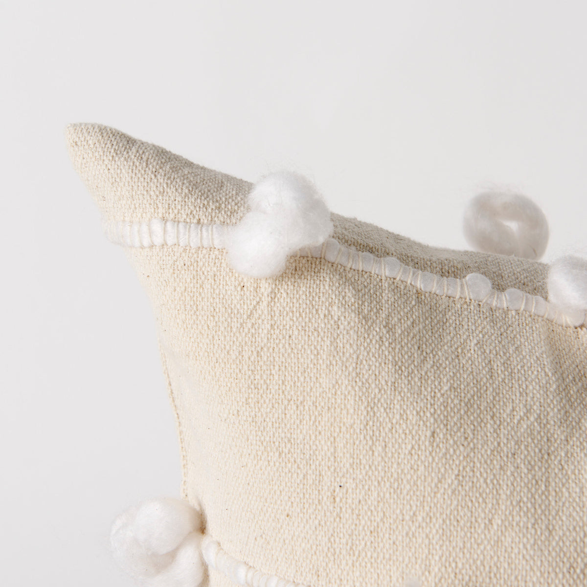 Erica Cream/White 20x20 Pillow Cover - Ornate Home