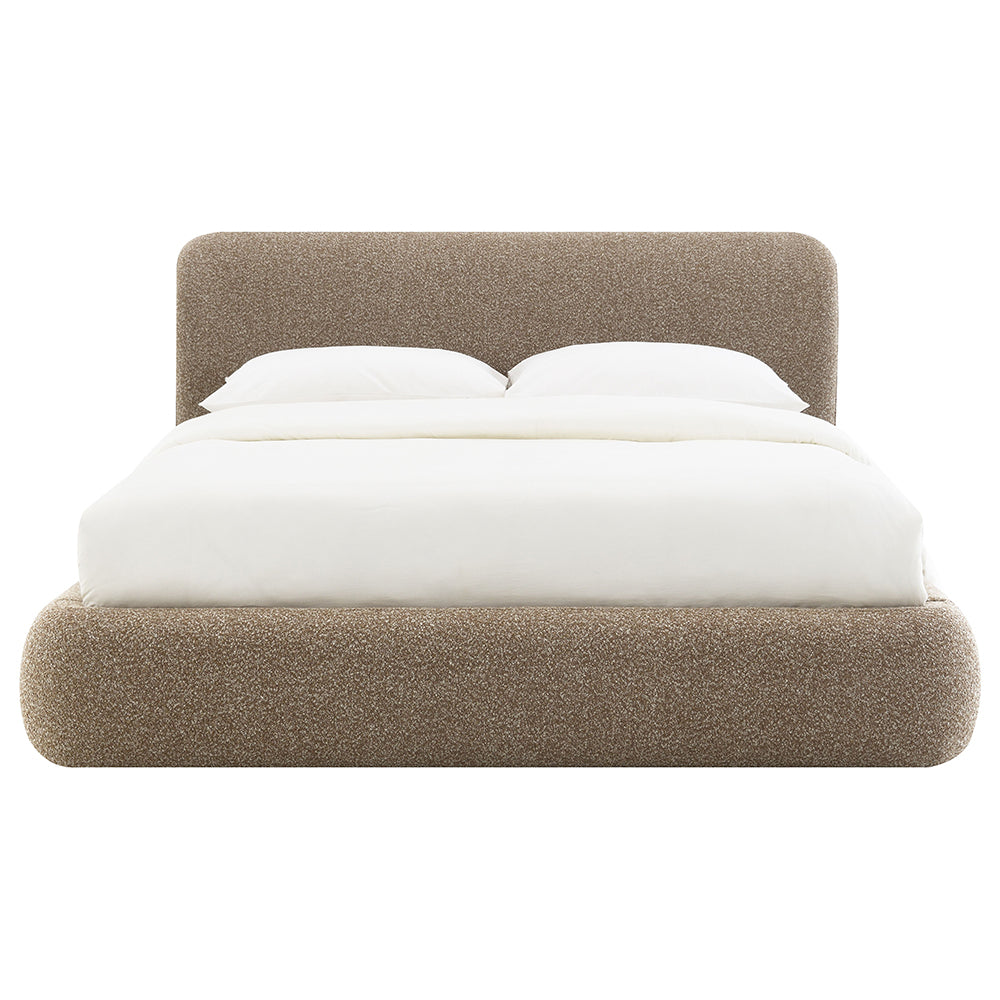 Erica Dark Beige Eastern King Bed - Ornate Home