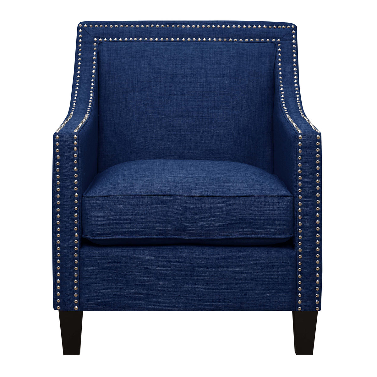 Erica Heirloom Blue/Espresso Chair & Ottoman - Ornate Home