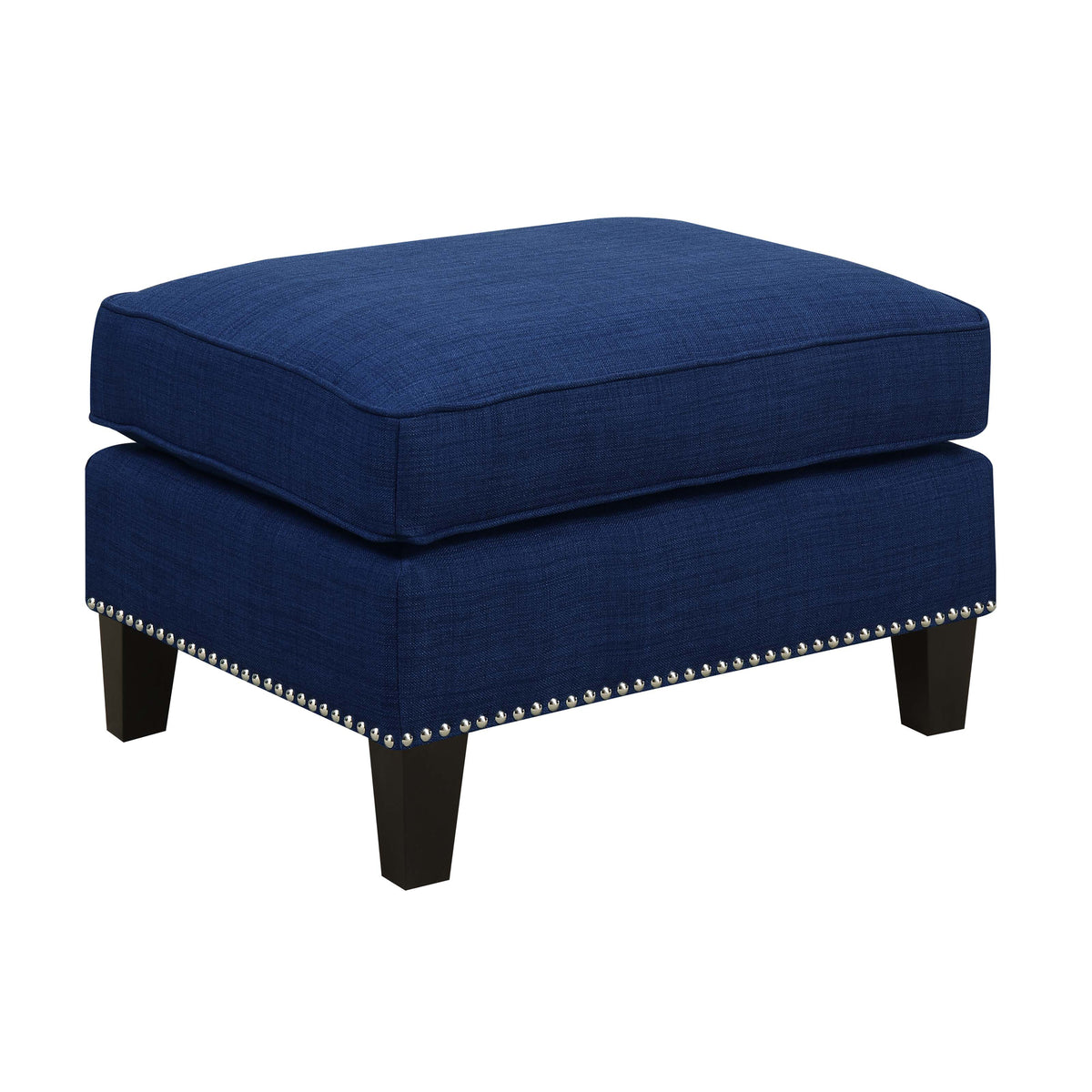 Erica Heirloom Blue/Espresso Chair & Ottoman - Ornate Home