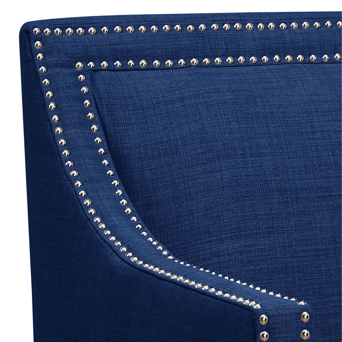 Erica Heirloom Blue/Espresso Chair & Ottoman - Ornate Home