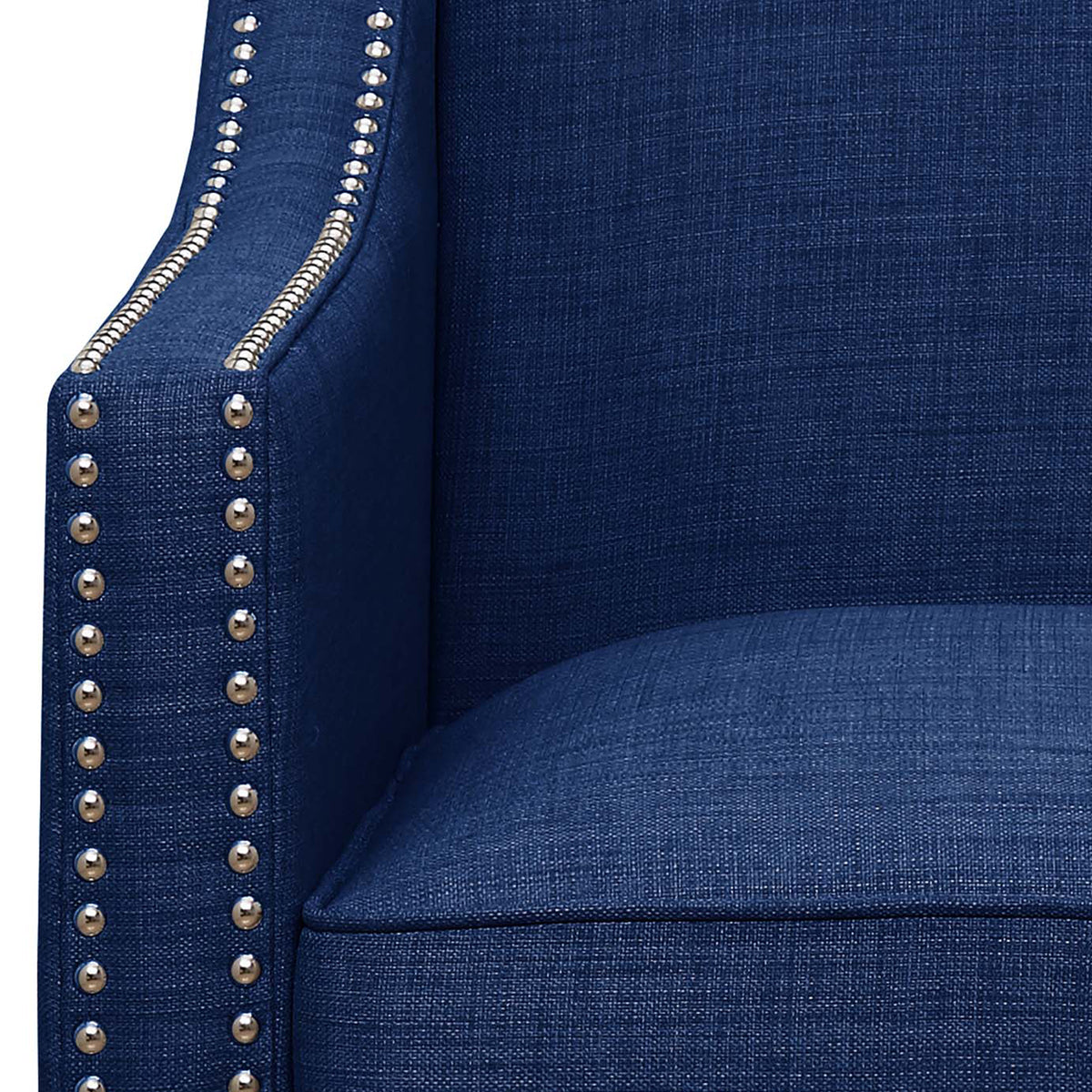 Erica Heirloom Blue/Espresso Chair & Ottoman - Ornate Home