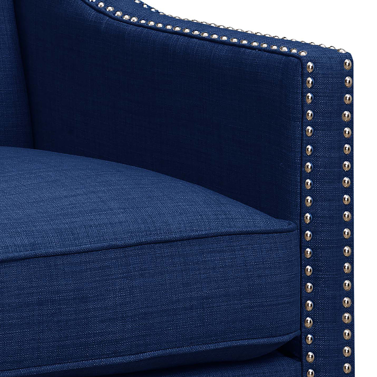 Erica Heirloom Blue/Espresso Chair & Ottoman - Ornate Home