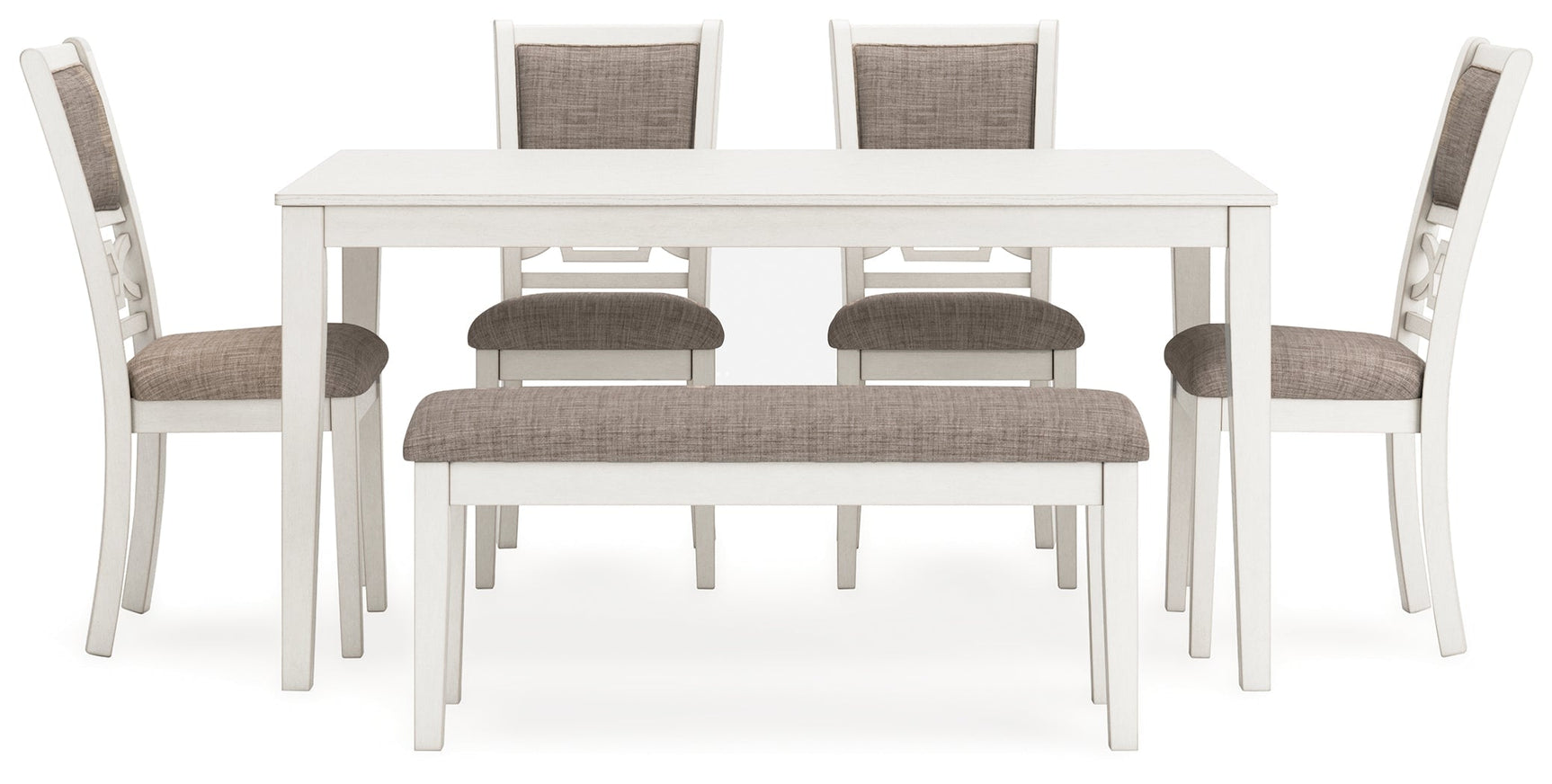 Erinberg Antique White Dining Room Set / 6pc (Online Special Price) - Ornate Home