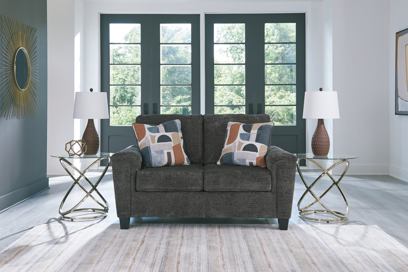 Erinslane Dusk Sofa, Loveseat, Chair and Ottoman - Ornate Home