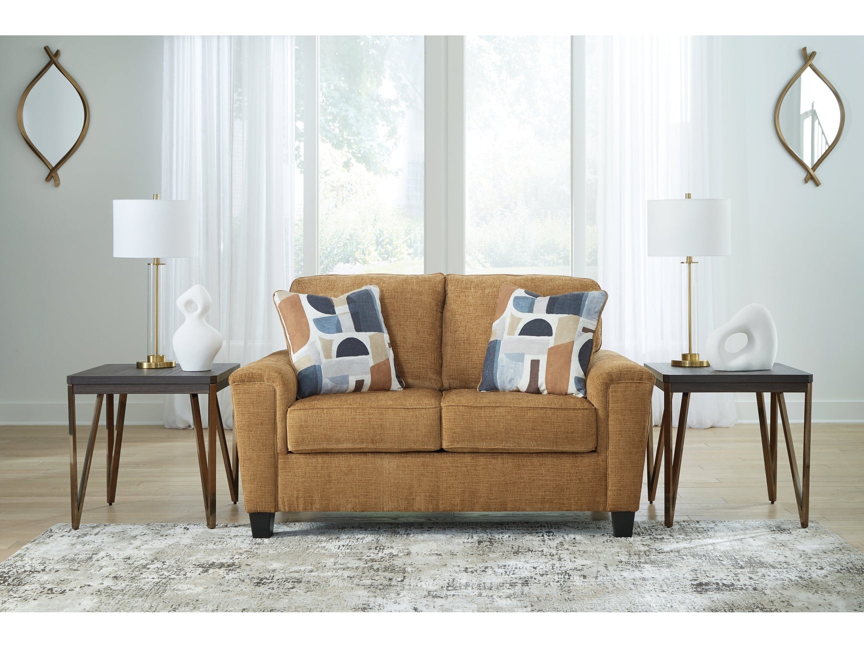 Erinslane Honey Loveseat - Ornate Home