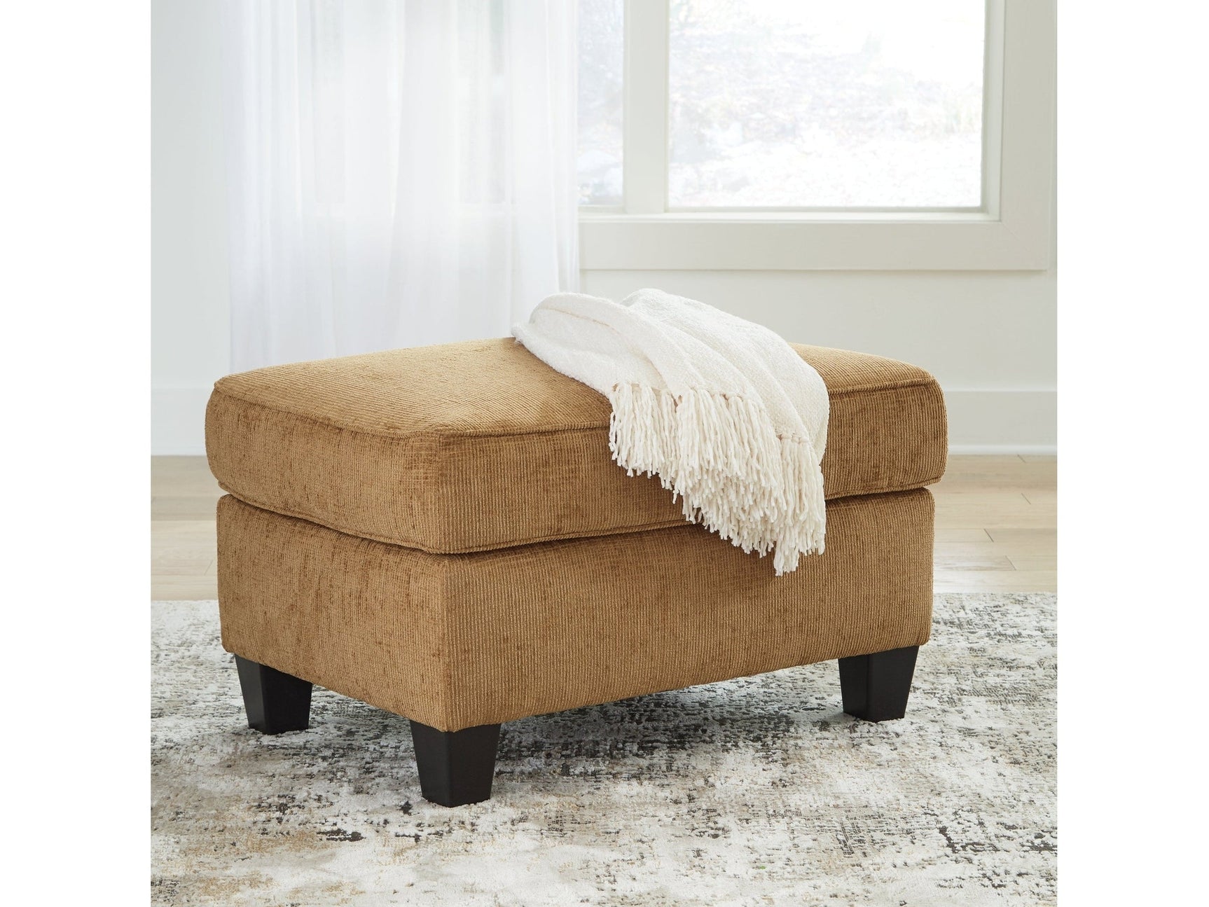 Erinslane Honey Ottoman (Online Special Price) - Ornate Home