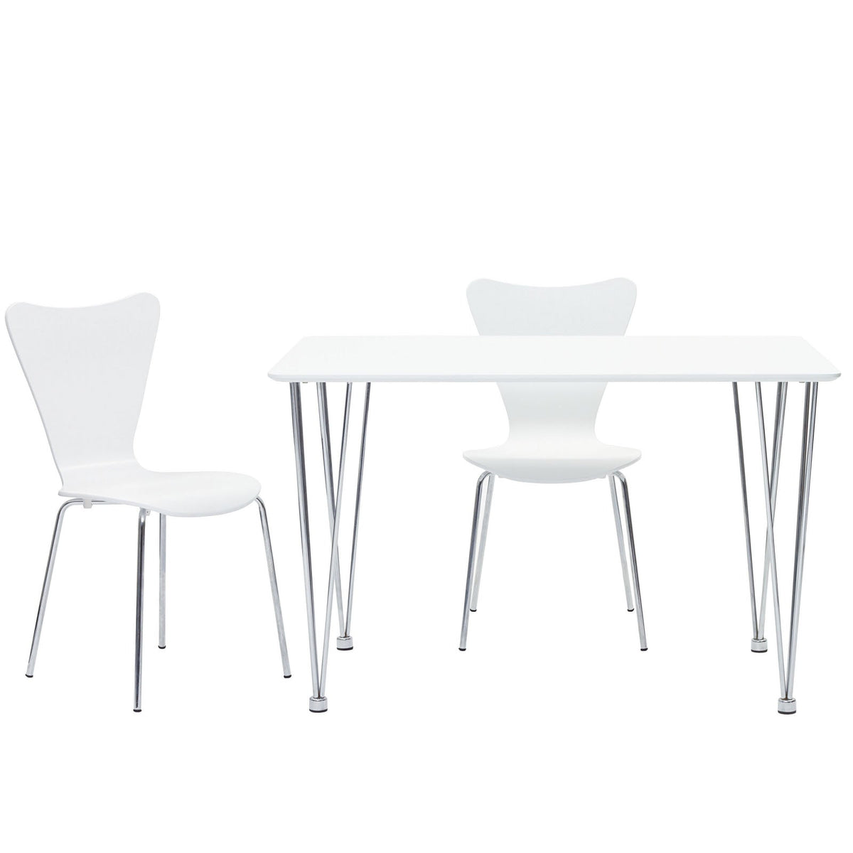 Ernie White Dining Side Chair - Ornate Home