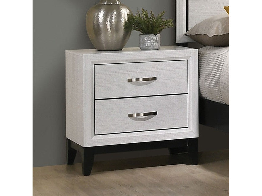 Errico White Nightstand - Ornate Home