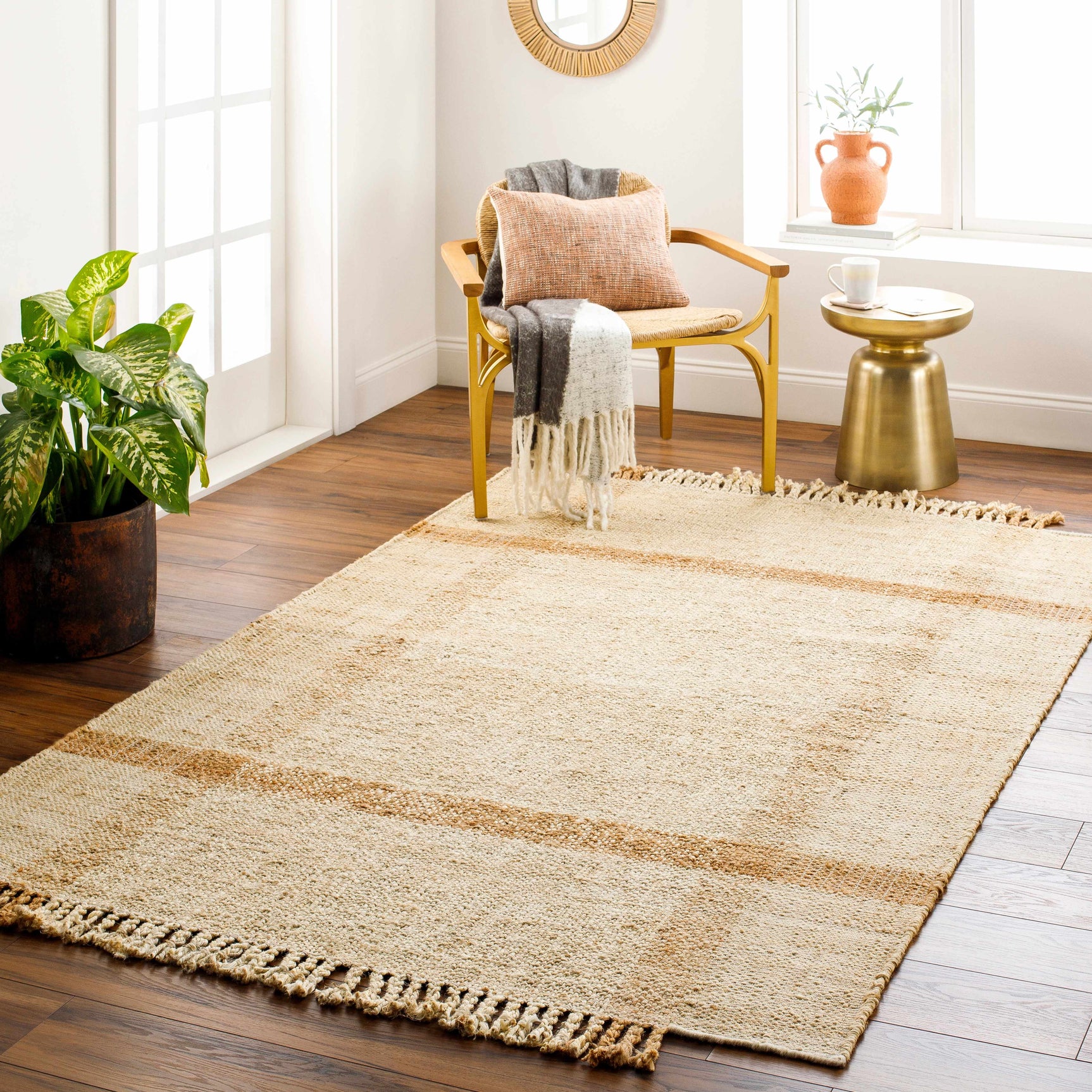 Errin Jute Area Rug - Ornate Home