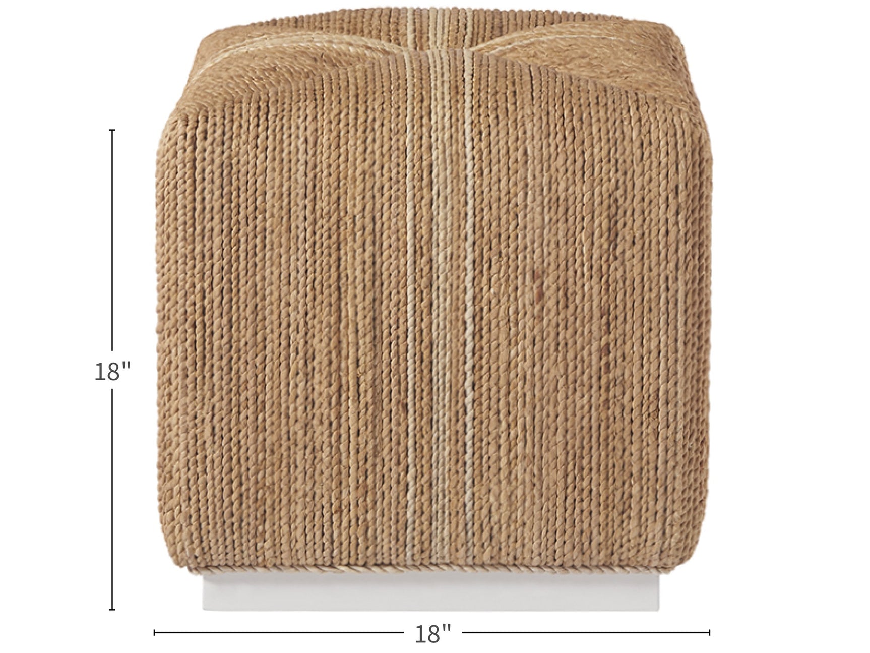Escape Natural Abaca Cube - Ornate Home