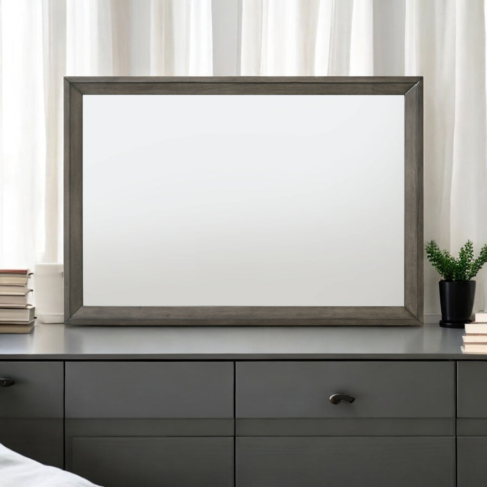 Escher Gray Oak Mirror - Ornate Home