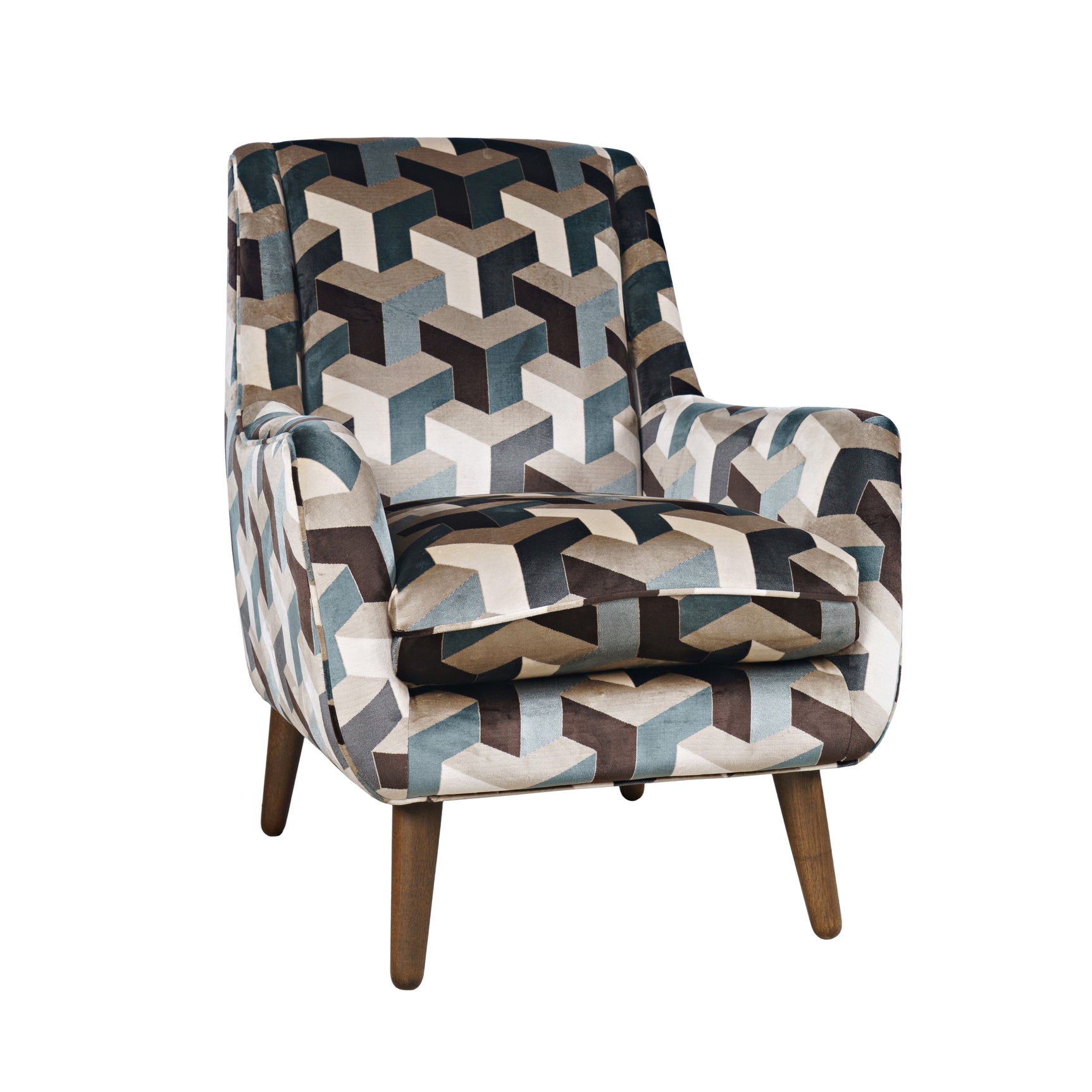 Escher Multicolor Accent Chair - Ornate Home