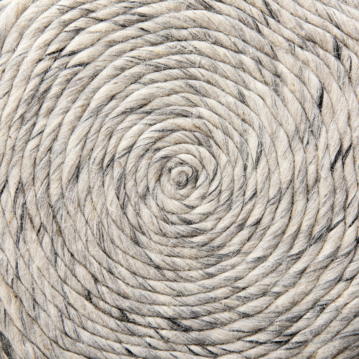 Esfera Beige Chevron Woven Round Pouf - Ornate Home
