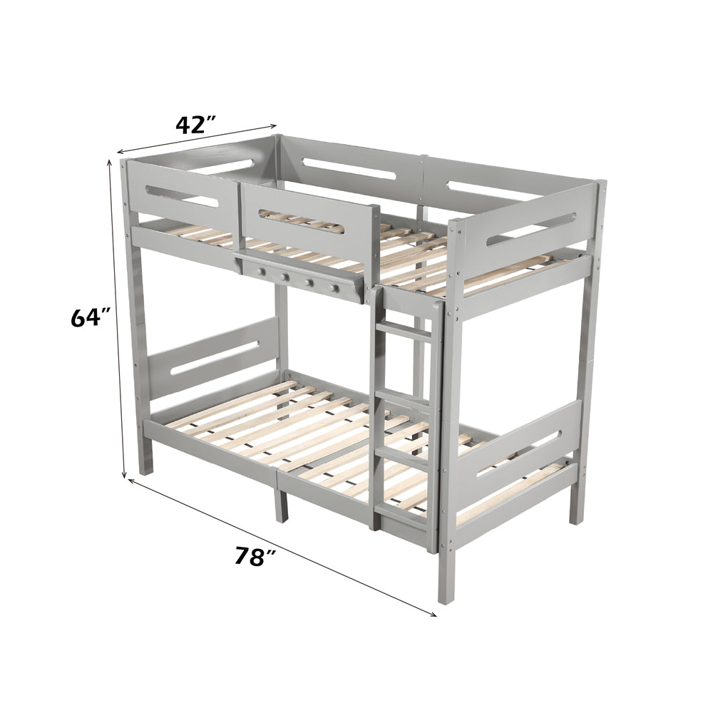 Esin Gray Bunk Bed - Ornate Home