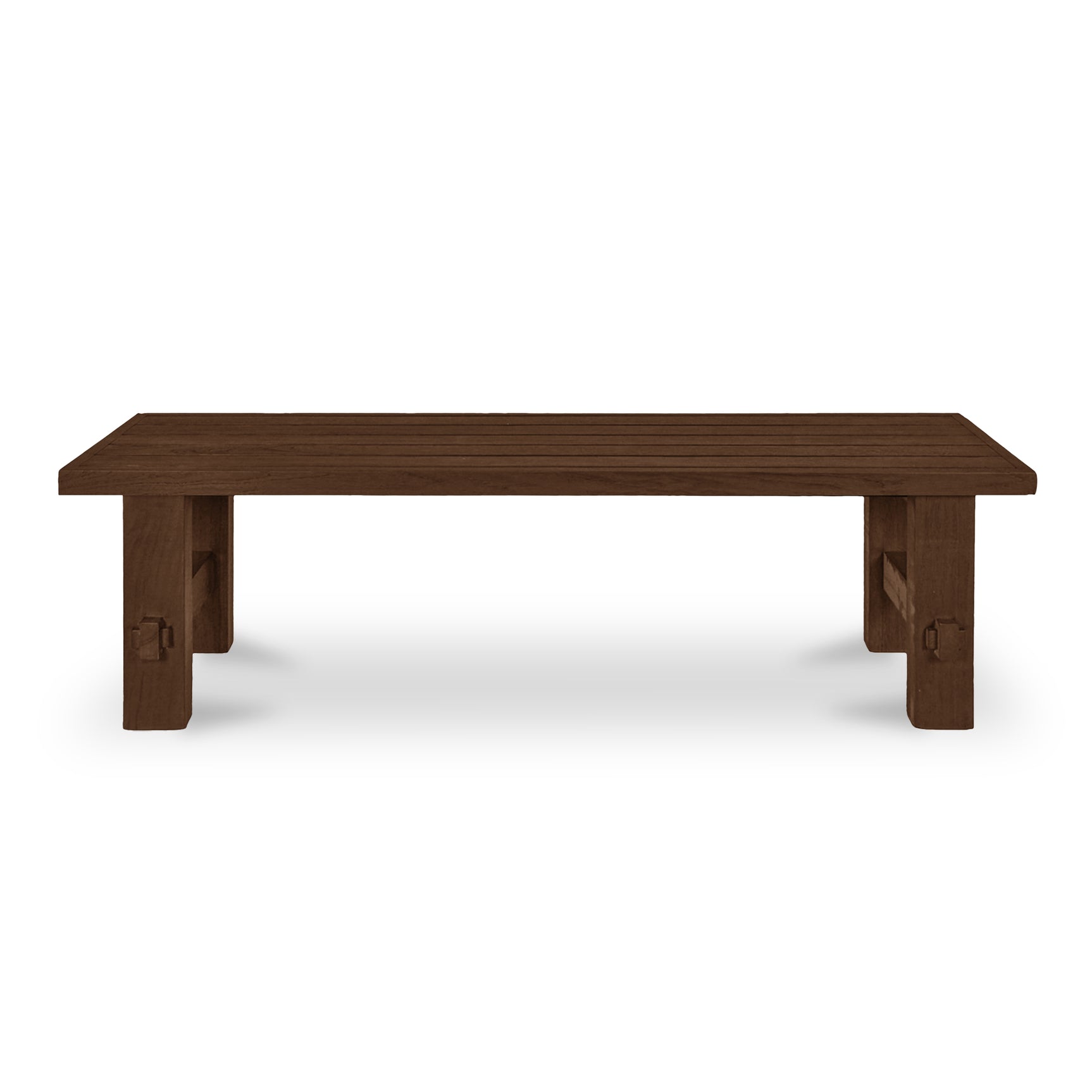 Esmond Brown Outdoor Dining Bench - Ornate Home