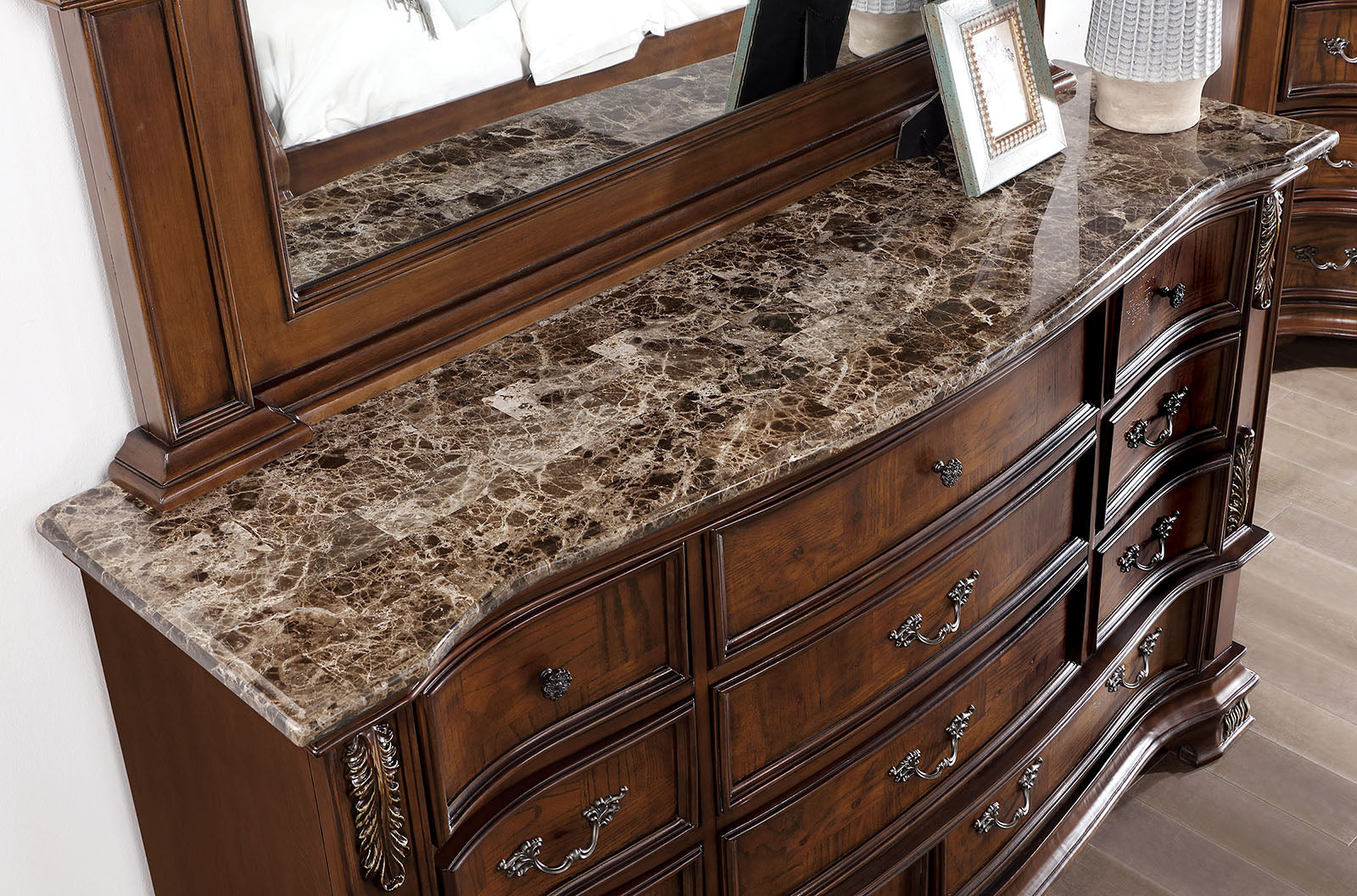 Esparanza Brown Cherry Dresser - Ornate Home