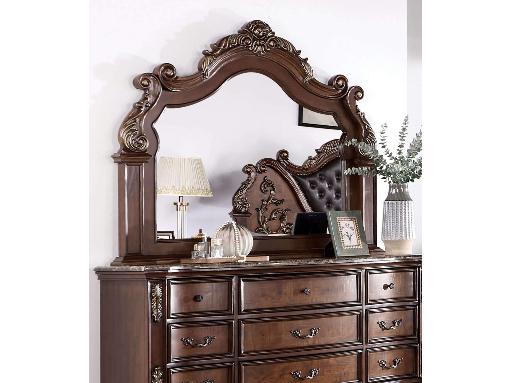 Esparanza Brown Mirror - Ornate Home