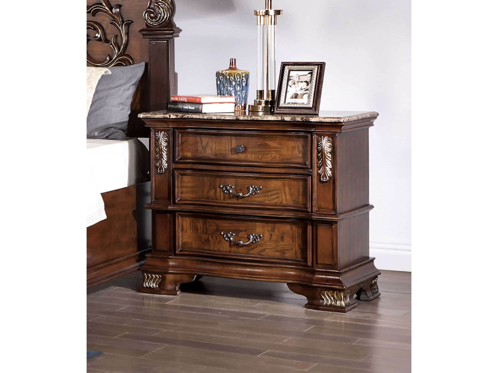 Esparanza Brown Nightstand - Ornate Home