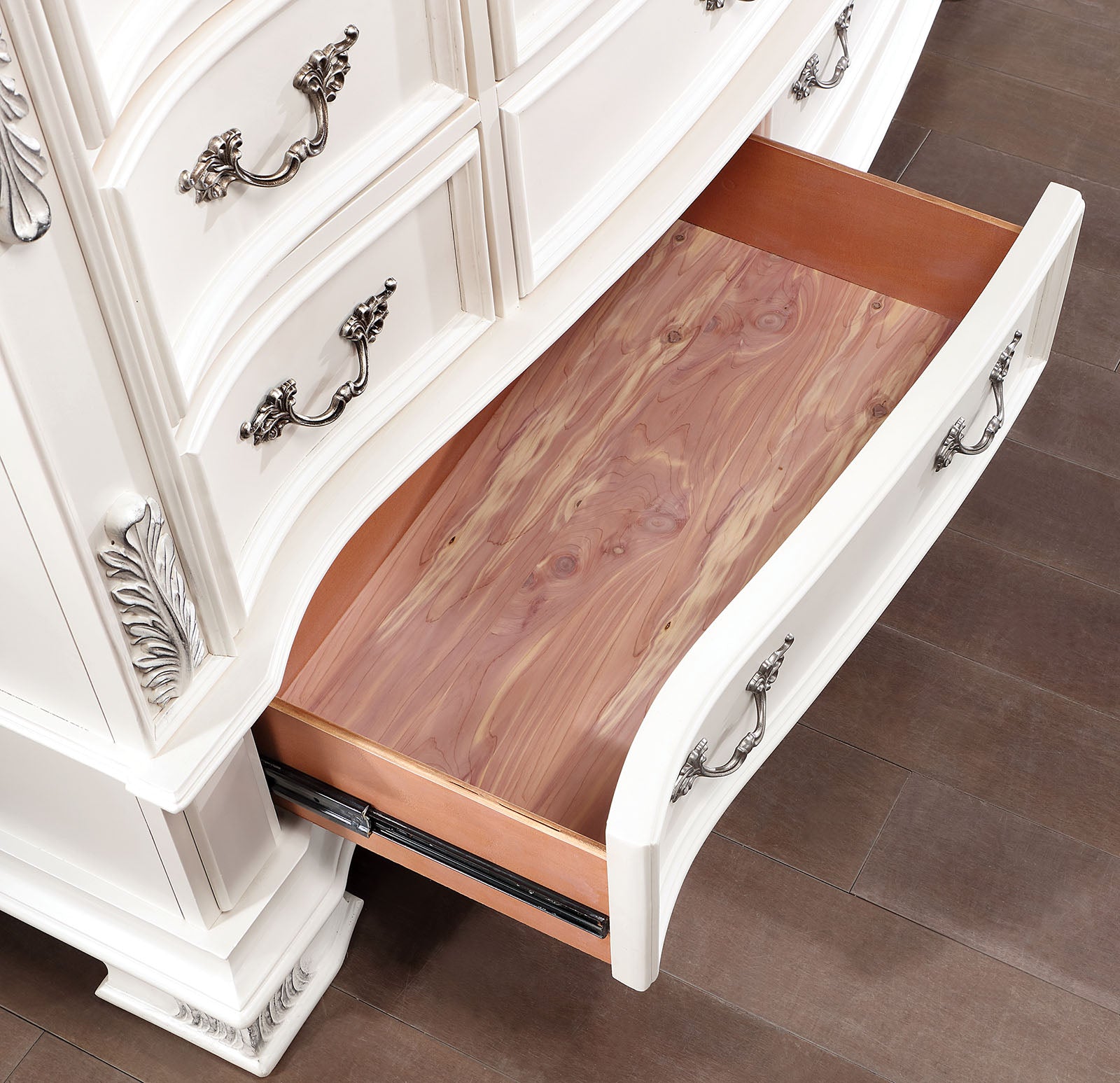 Esparanza Pearl White Dresser - Ornate Home