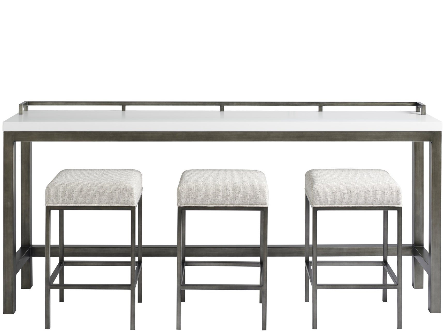 Essence Coconut Metal Console Stool - Ornate Home