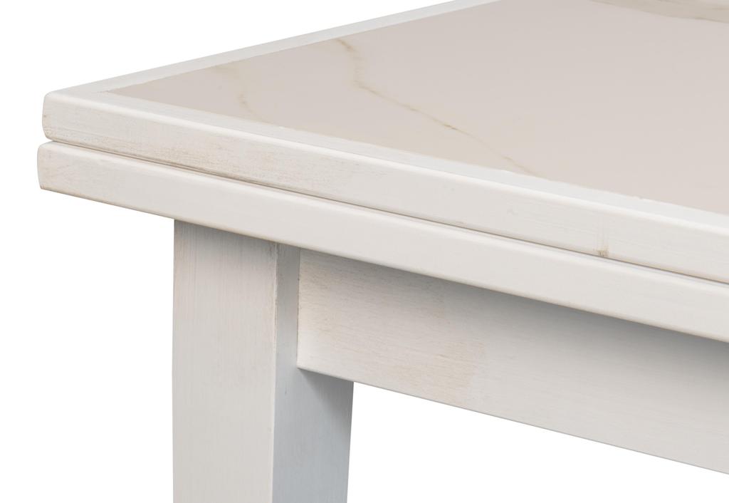Essential Dining White Rect. Extension Dining Table - Ornate Home