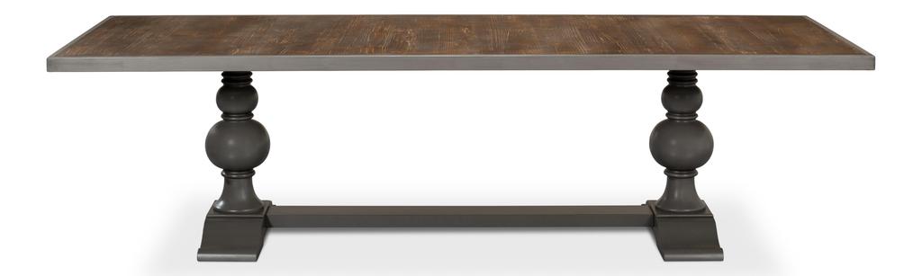 Essential Grey Rectangular Dining Table - Ornate Home