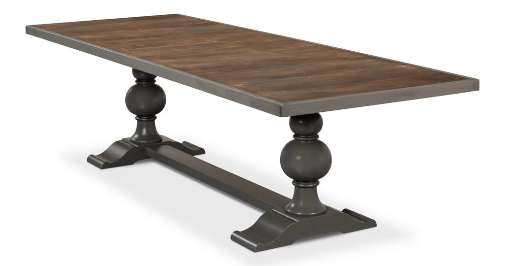 Essential Grey Rectangular Dining Table - Ornate Home