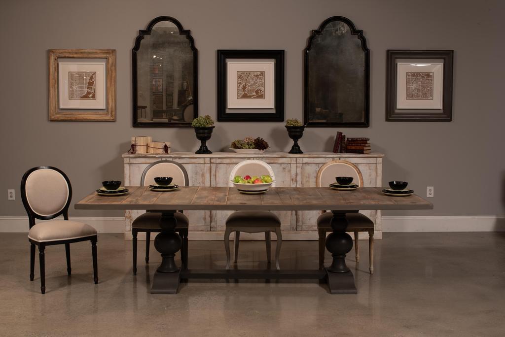 Essential Grey Rectangular Dining Table - Ornate Home