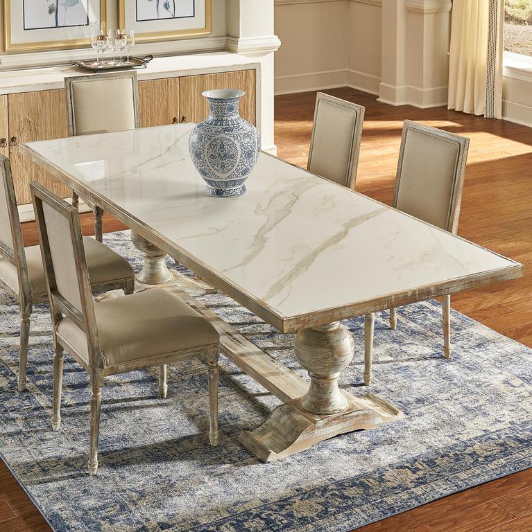 Essential Grey Rectangular Dining Table - Ornate Home