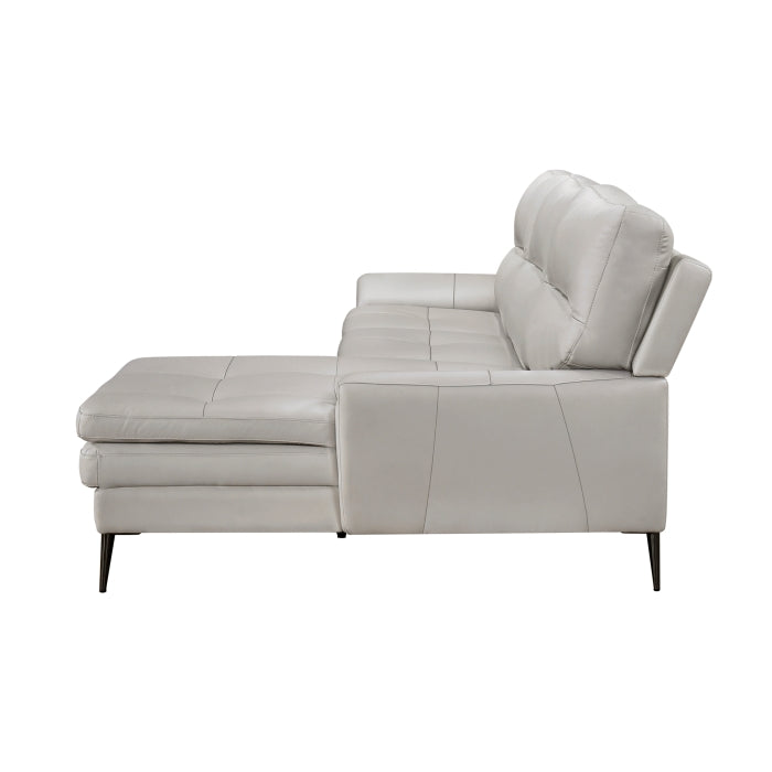 Essex Gray 2-Piece Sectional with Right Chaise - Ornate Home