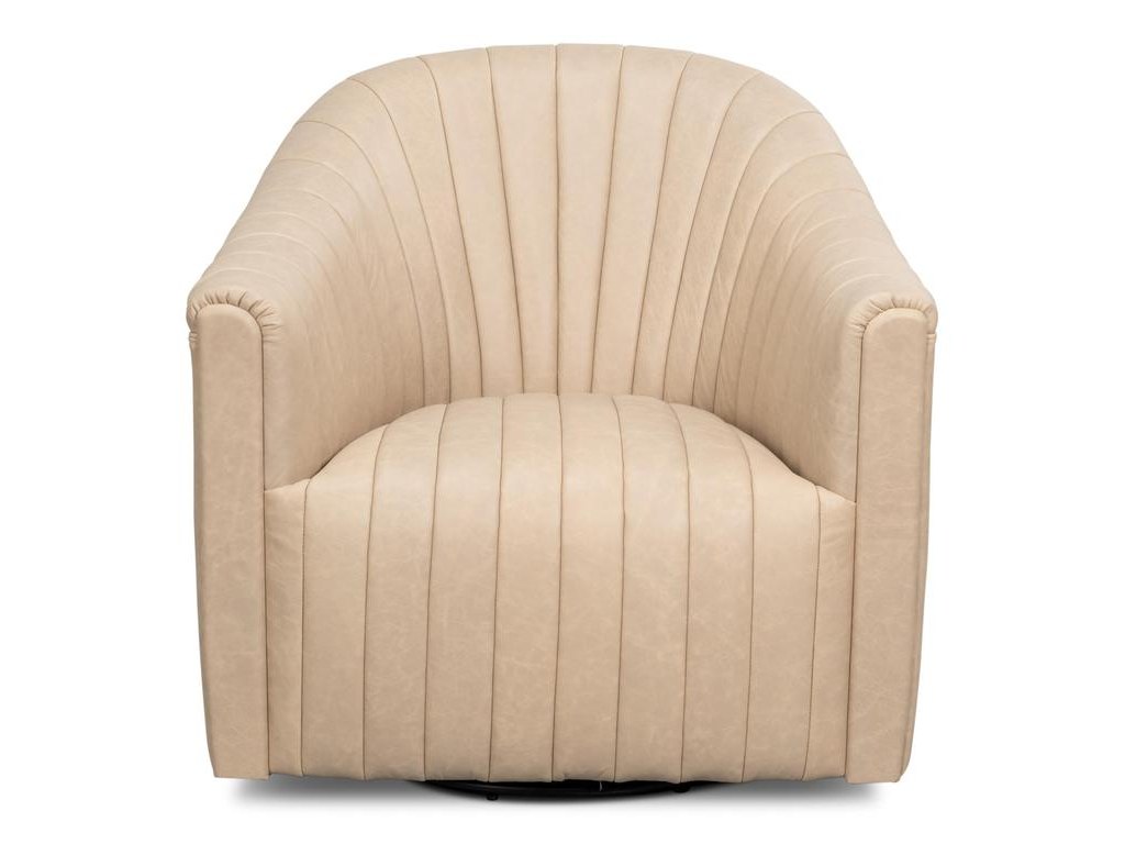 Essex White Swivel Chair - Ornate Home