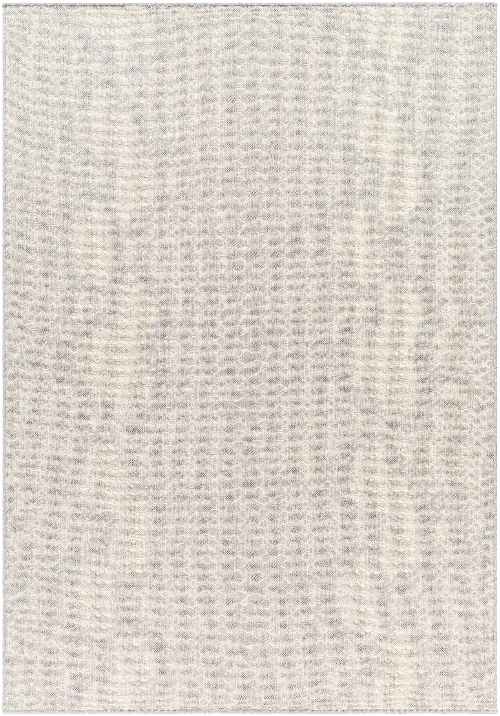 Estee Cream Snake-Patterned Outdoor Area Rug - Clearance - Ornate Home