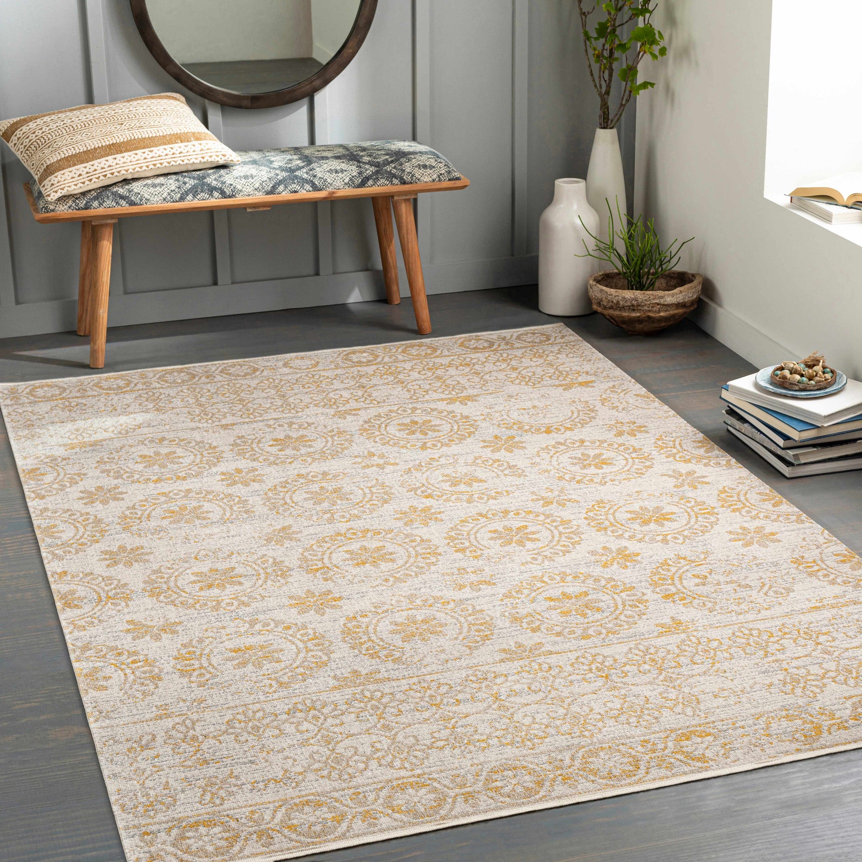 Estefania Washable Area Rug - Clearance - Ornate Home