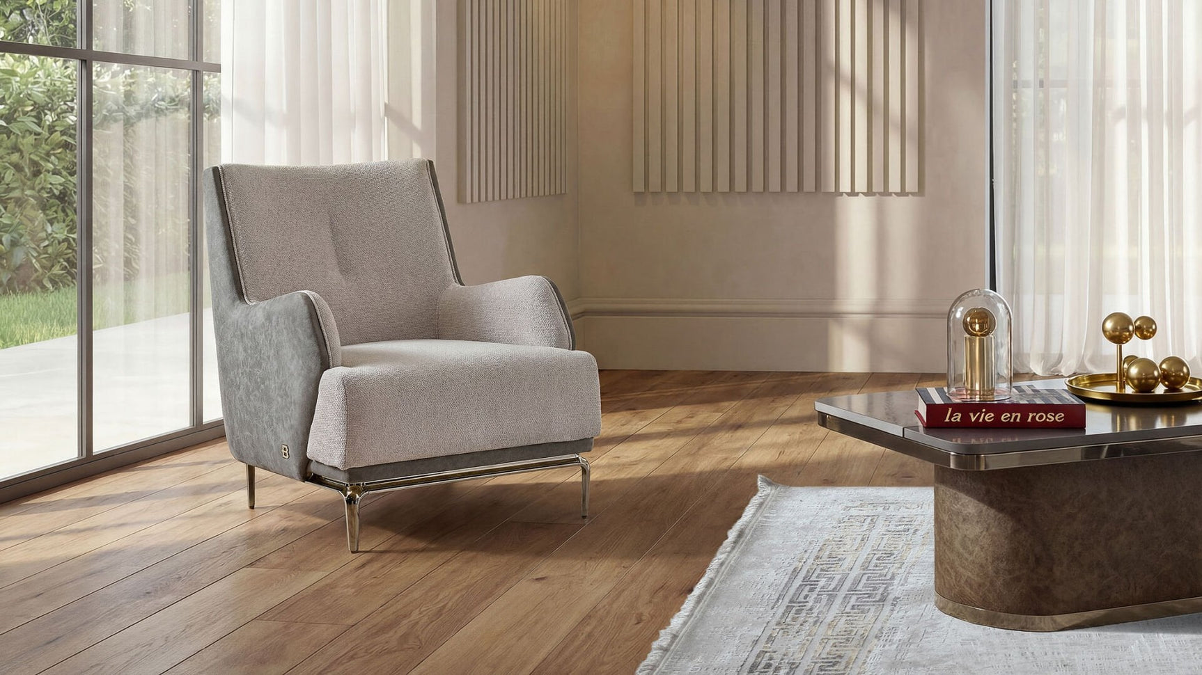 Estella Mondero Cream Accent Chair - Ornate Home