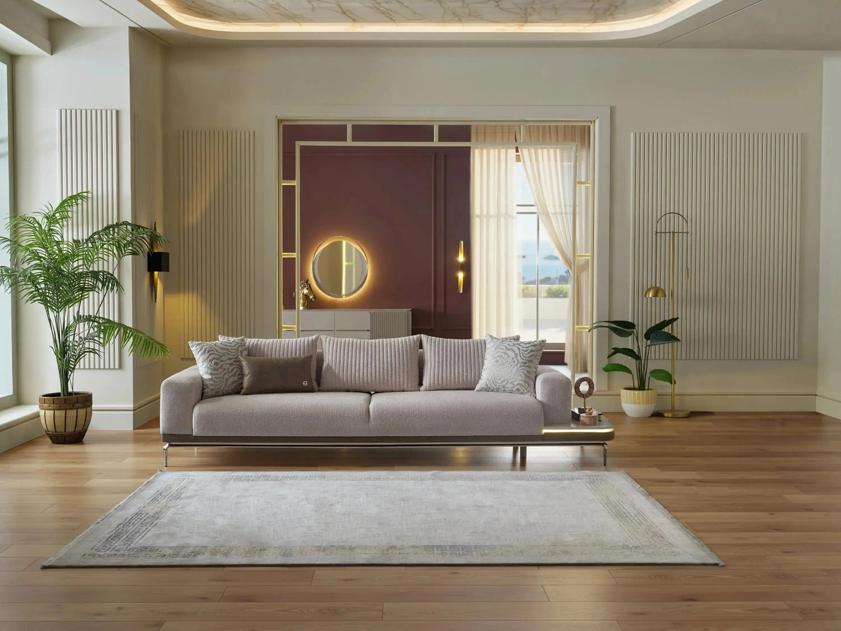 Estella Mondero Cream Right Facing Sofa - Ornate Home