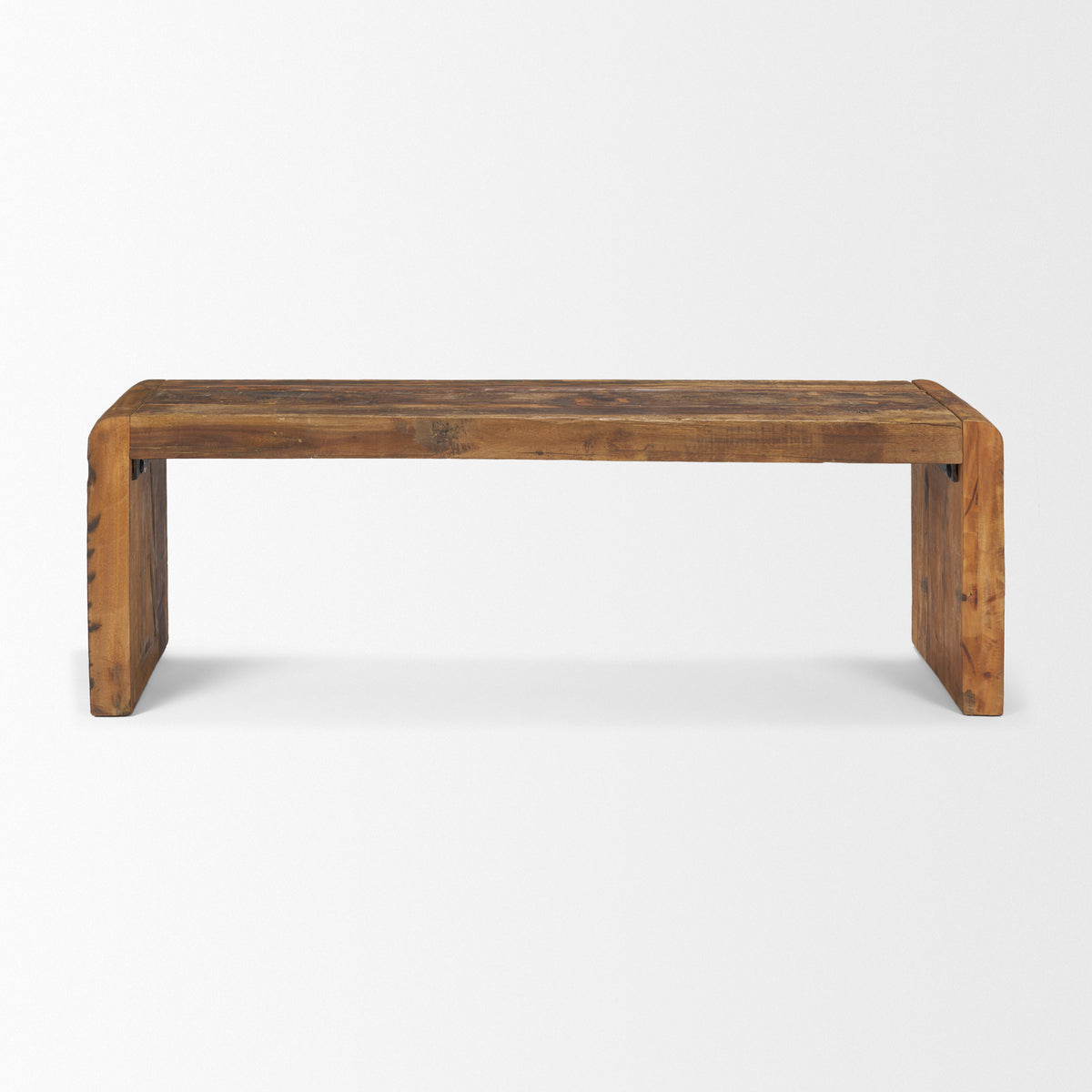 Estelle Brown Rustic Reclaimed Wood Bench - Ornate Home