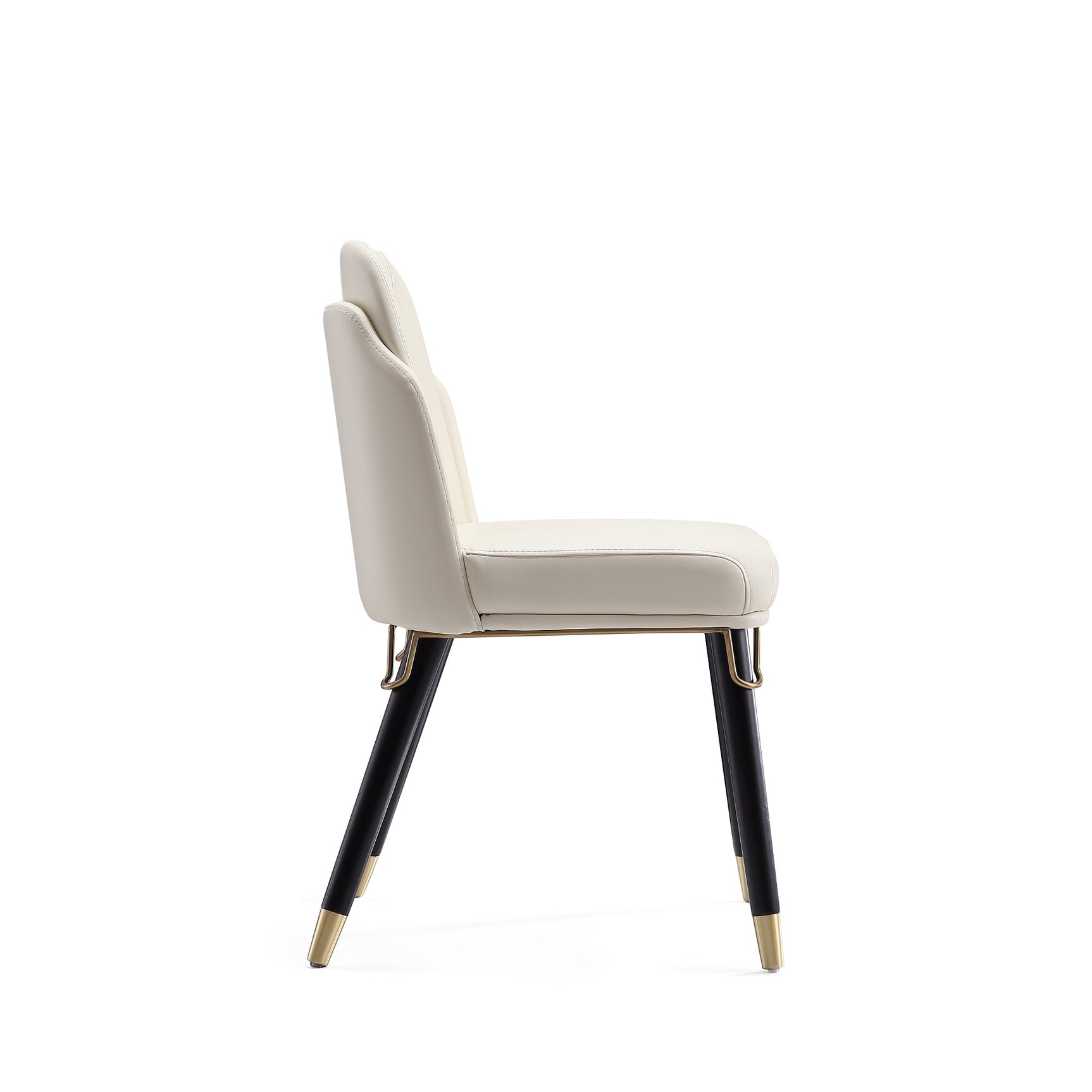 Estelle Dining Chair in Cream and Black - Ornate Home
