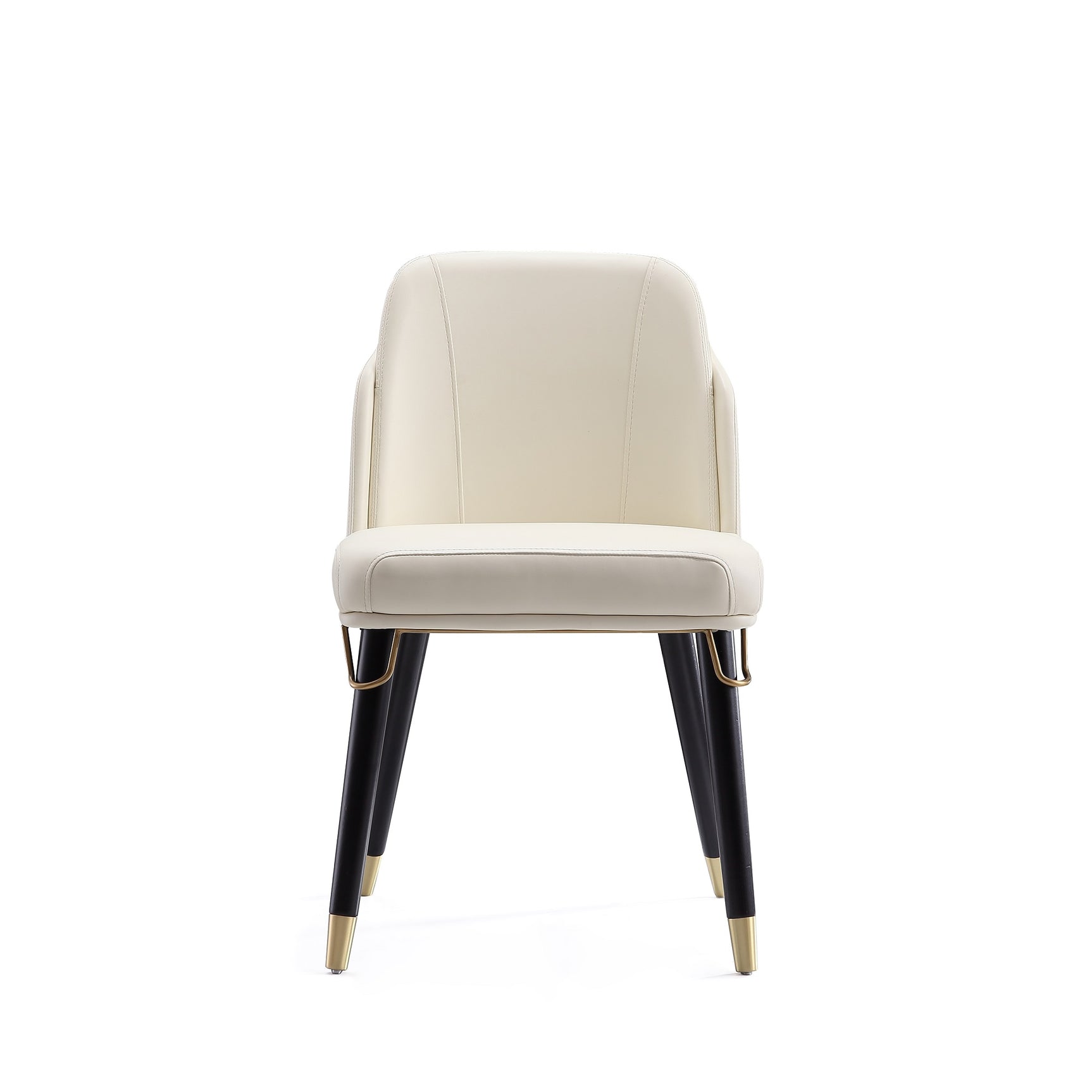 Estelle Dining Chair in Cream and Black (set of 2) - Ornate Home