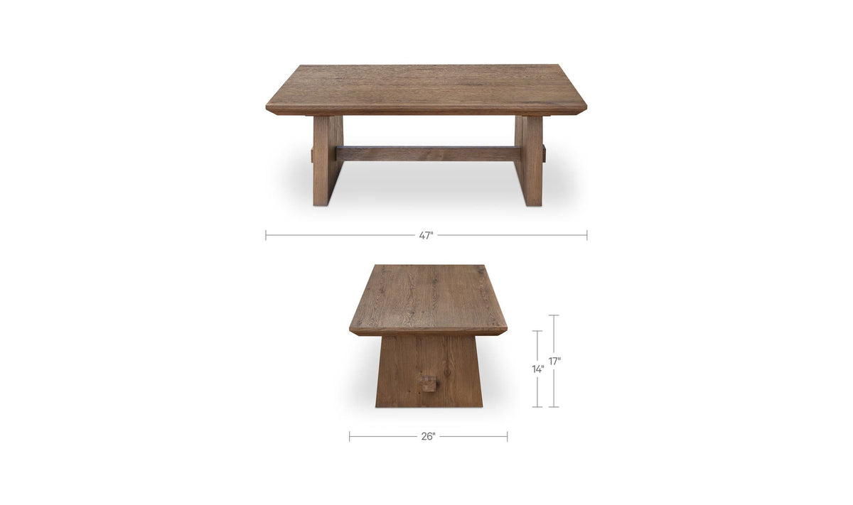 Esther Brown Coffee Table - Ornate Home
