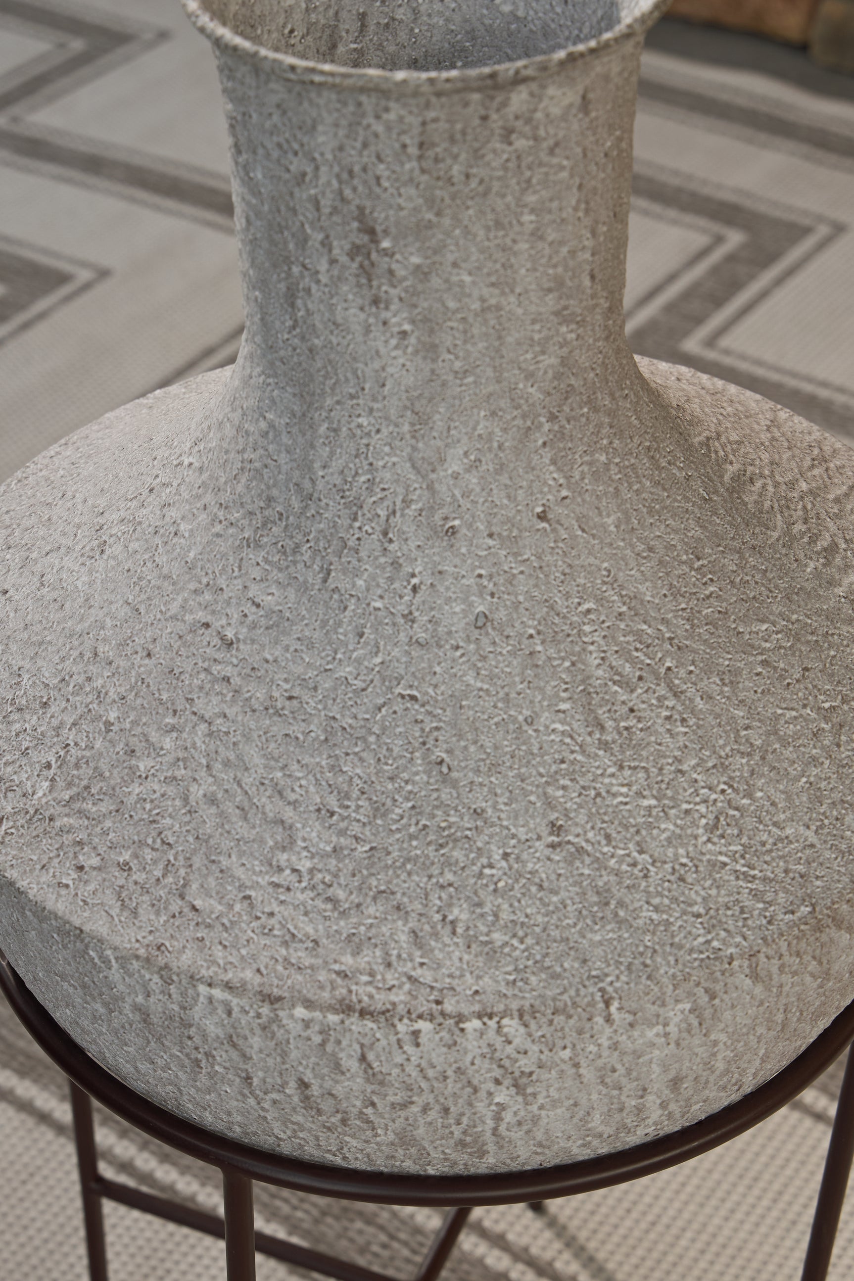 Estonbank Distressed Cream Vase 28" - Ornate Home