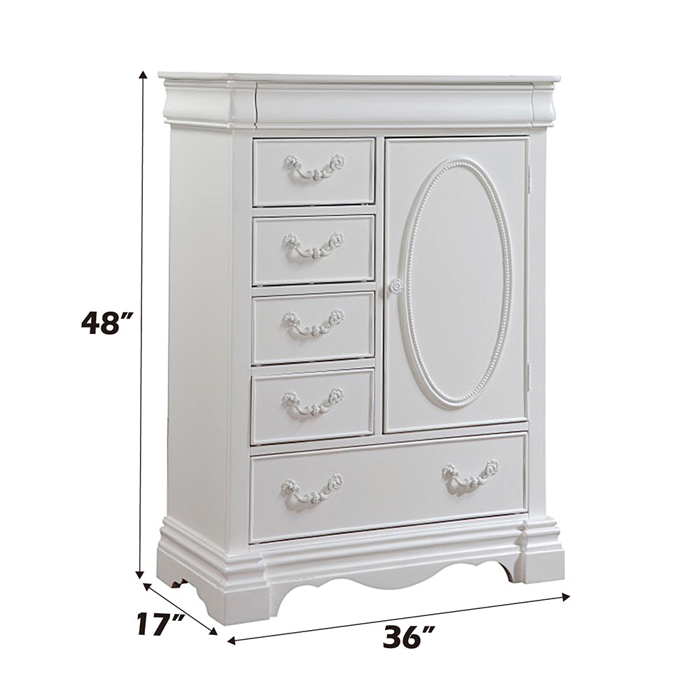 Estrella Youth Chest in White - Ornate Home