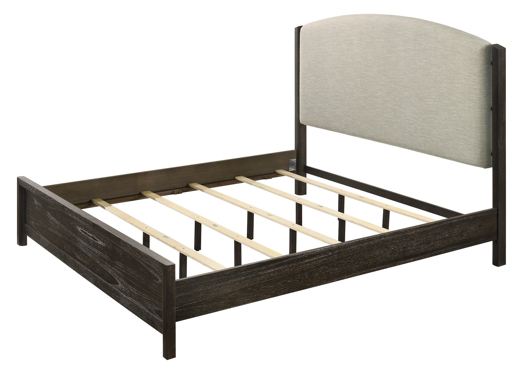 Ethel Dark Brown Queen Panel Bed - Ornate Home