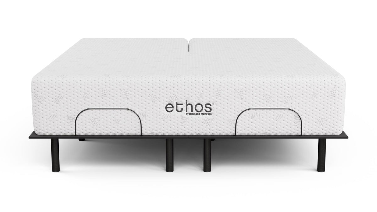 Ethos Avani 2.0 10" Medium White Wrap Split Head King Mattress - Ornate Home