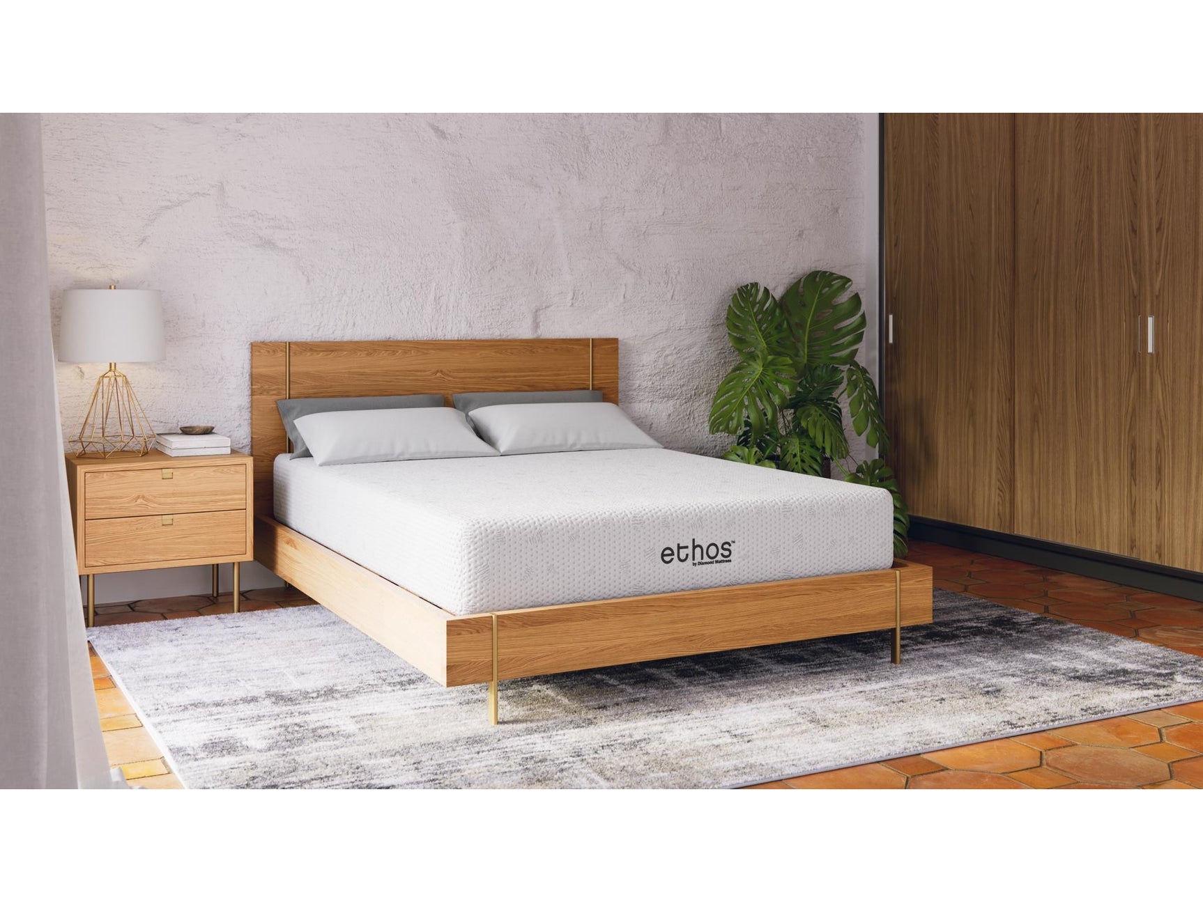 Ethos Avani 2.0 10" Medium White Wrap King Mattress - Ornate Home