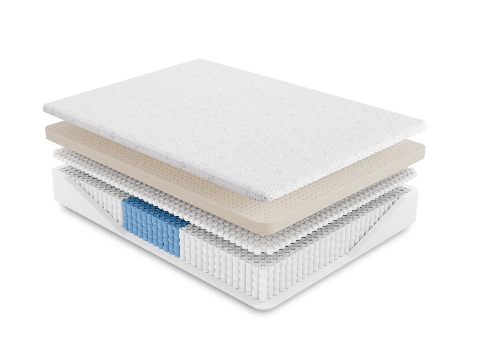 Ethos Avani Hybrid 14" Firm Grey&White Queen Mattress - Ornate Home