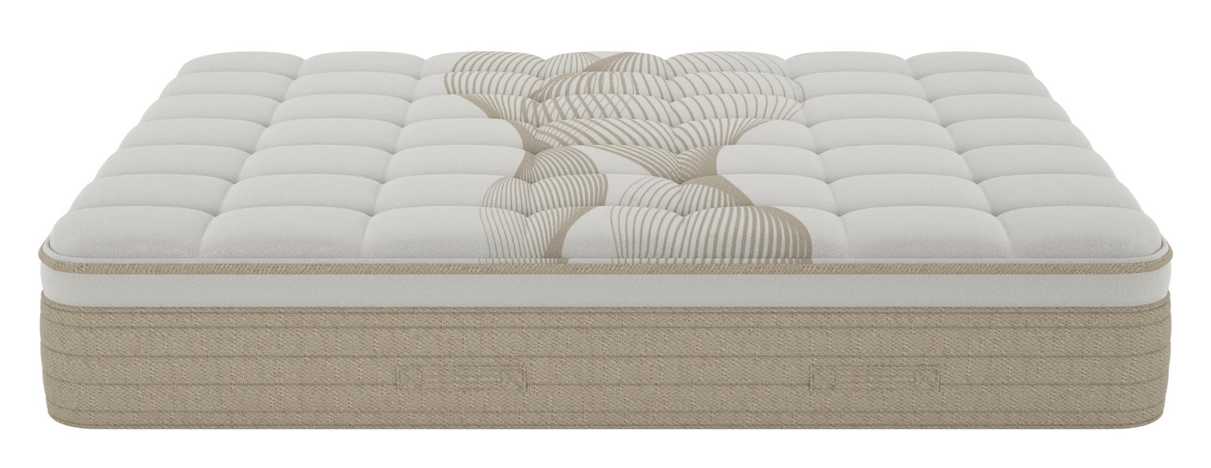 Ethos Natural Hybrid 14.5" Firm Beige&White Twin XL Mattress - Ornate Home