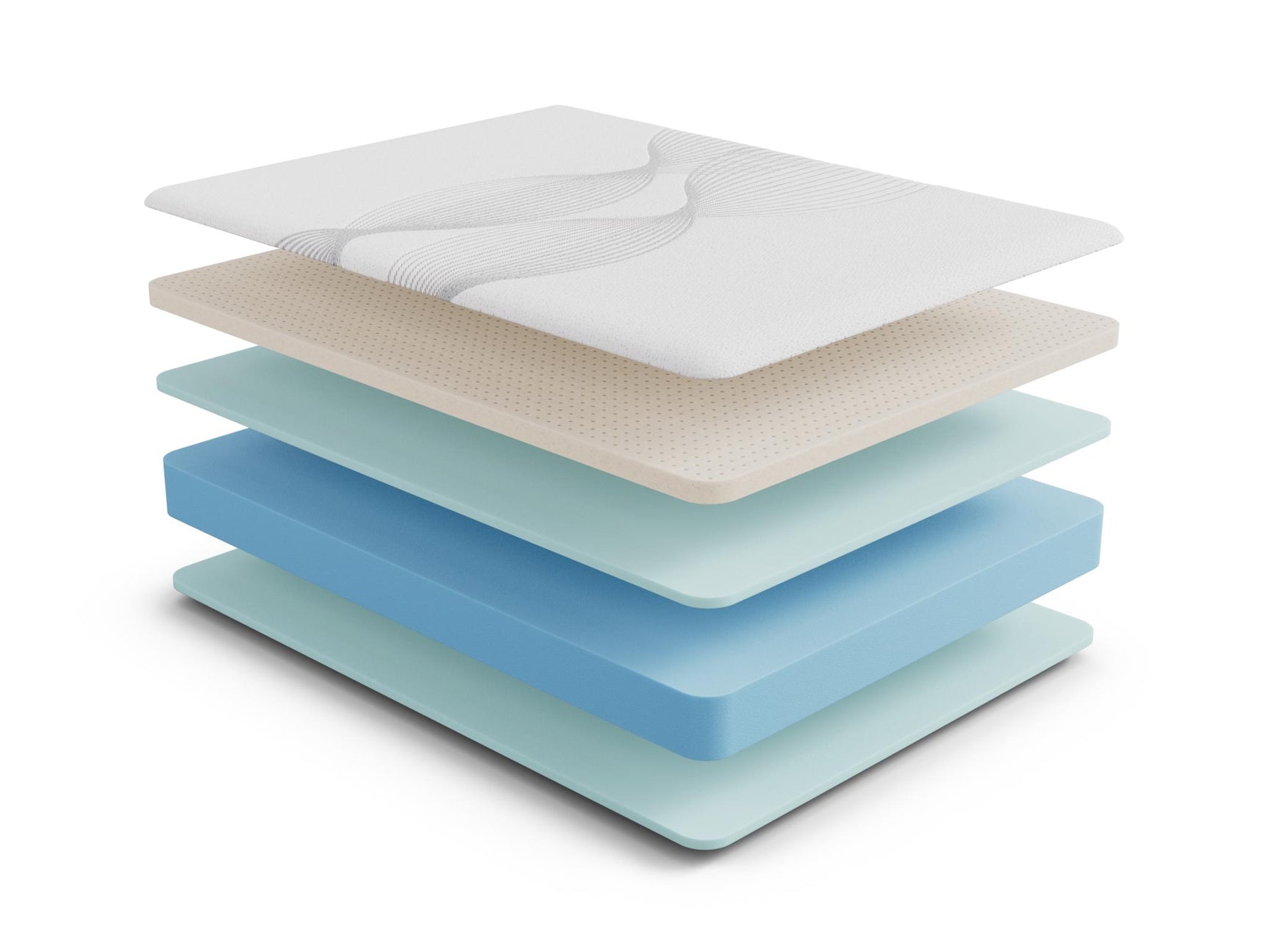 Ethos Thrive All Foam 10" Firm Beige&White Twin Mattress - Ornate Home